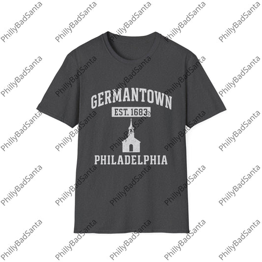 Germantown, Philadelphia Heritage Tee, Vintage Style.