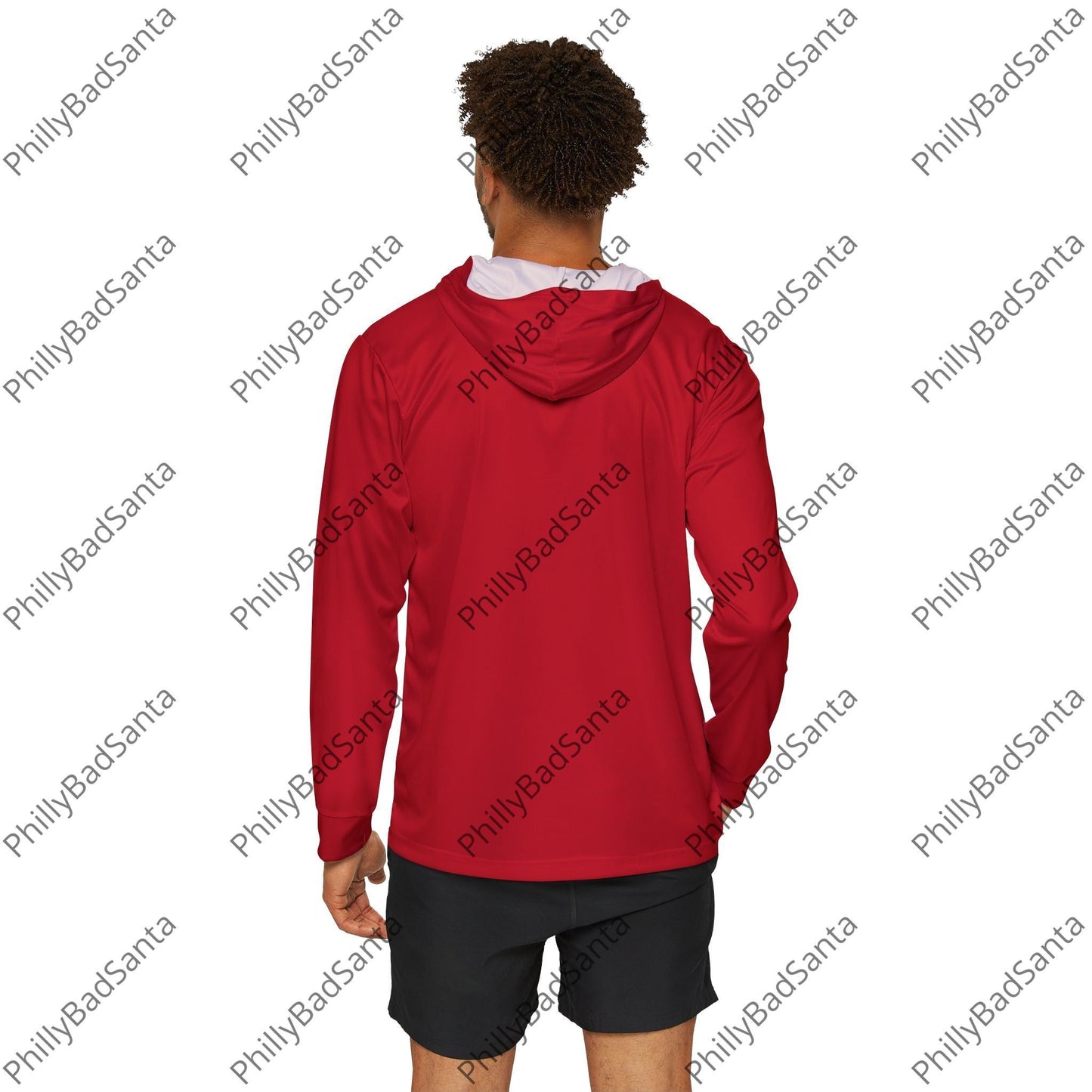 Philadelphia Phillies Bad Santa, Christmas in October Men's Sports Warmup Hoodie